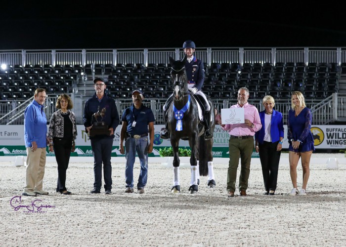 Cover - Kevin Kohmann and Dünensee are winners of the Piaffe Lounge FEI World Cup™ Grand Prix Freestyle - Palm Beach Derby “Harmony” Trophy(Photo -SusanJStickle.com