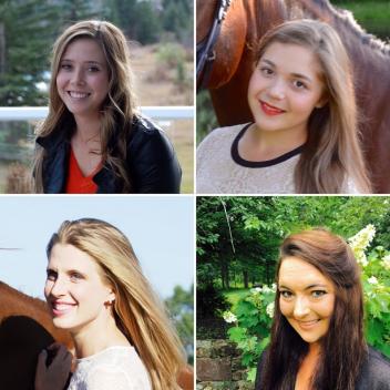 Rider-Exchange Participants 2016: Maren Reinbold, Rosie Simoes, Caitlin Kincaid, and Jessica Nemzoff